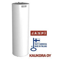Suomessa valmistettu puskurivaraaja JÄSPI BUFFER 200 vesitilavuuden lisäämiseen ja maalämpöpumpun optimointiin.