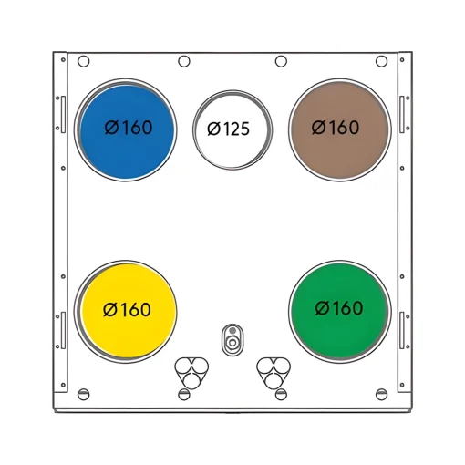 Ilmanvaihtokone Swegon Casa W4 Smart XS R 1240W RH. Tuotenro: 7906924