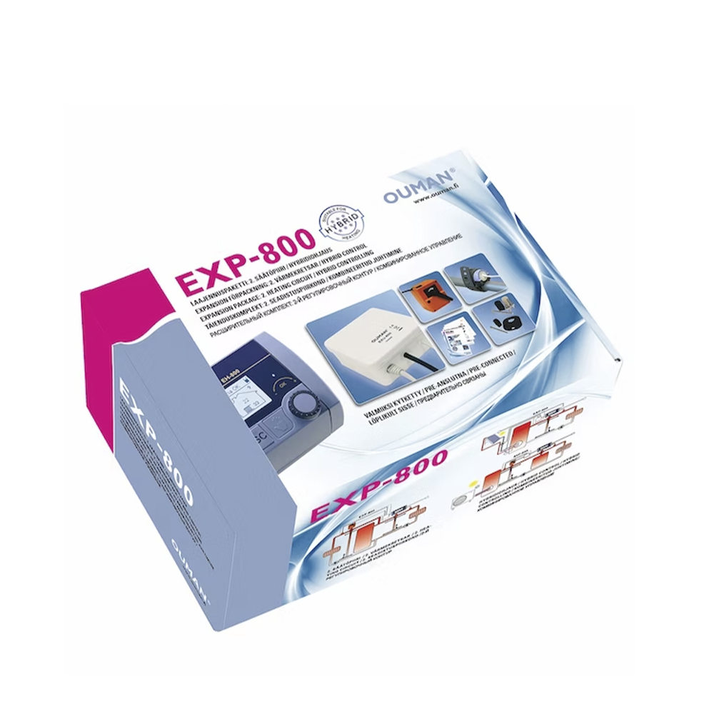 Ouman EXP-800 laajennuspaketti EH-800 lämmönsäätimelle. Tuotenro: 4360529