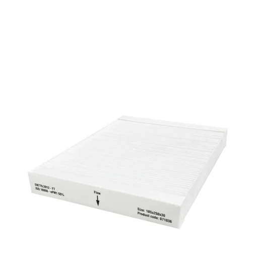 F7-tuloilmasuodatin NIBE ALTO SMART S40-350 ilmanvaihtokoneeseen, mitat 248x226x48 mm. Tuotenro: 7923538